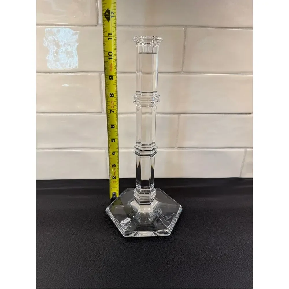 Tiffany & Co. Crystal Candlestick Holder 11”H